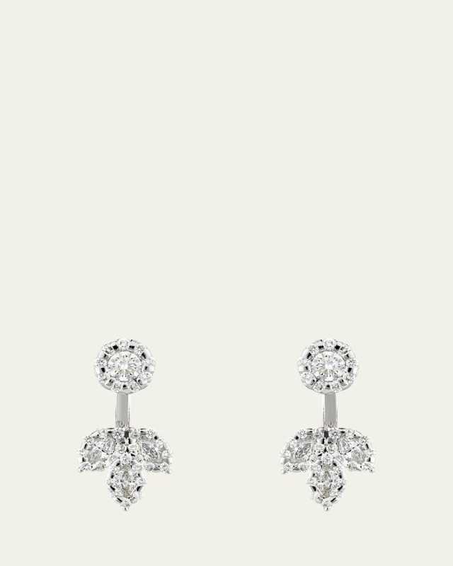 White Gold Diamond Drop Earrings